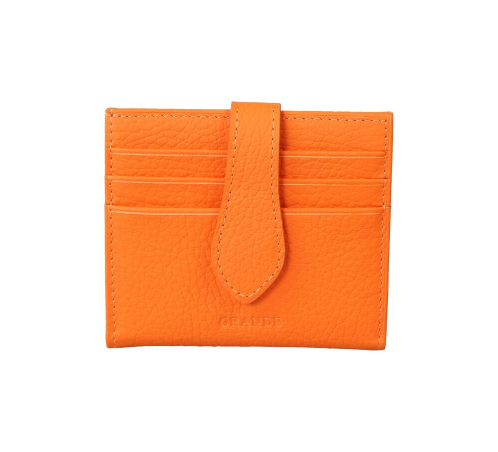 6644 3803 Leather Card Holder and Slim Minimalist Card Case Small Snap